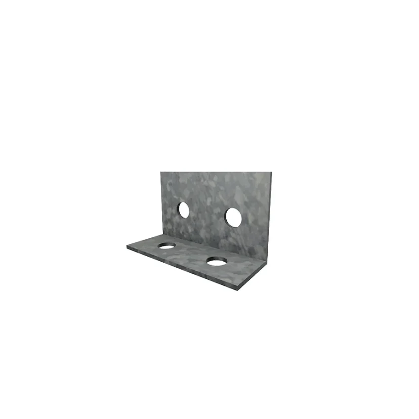 Base cleat — 125 × 50 × 75 × 3.0 mm · C150 · 4 hole