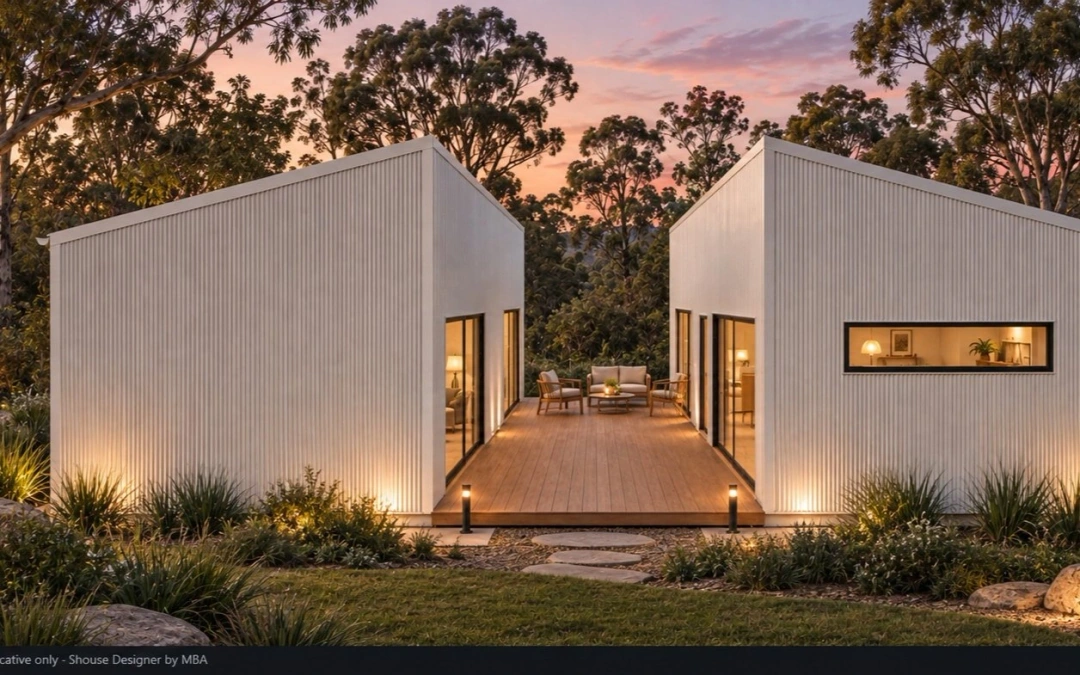 Dual living — engineered barn home concept render
