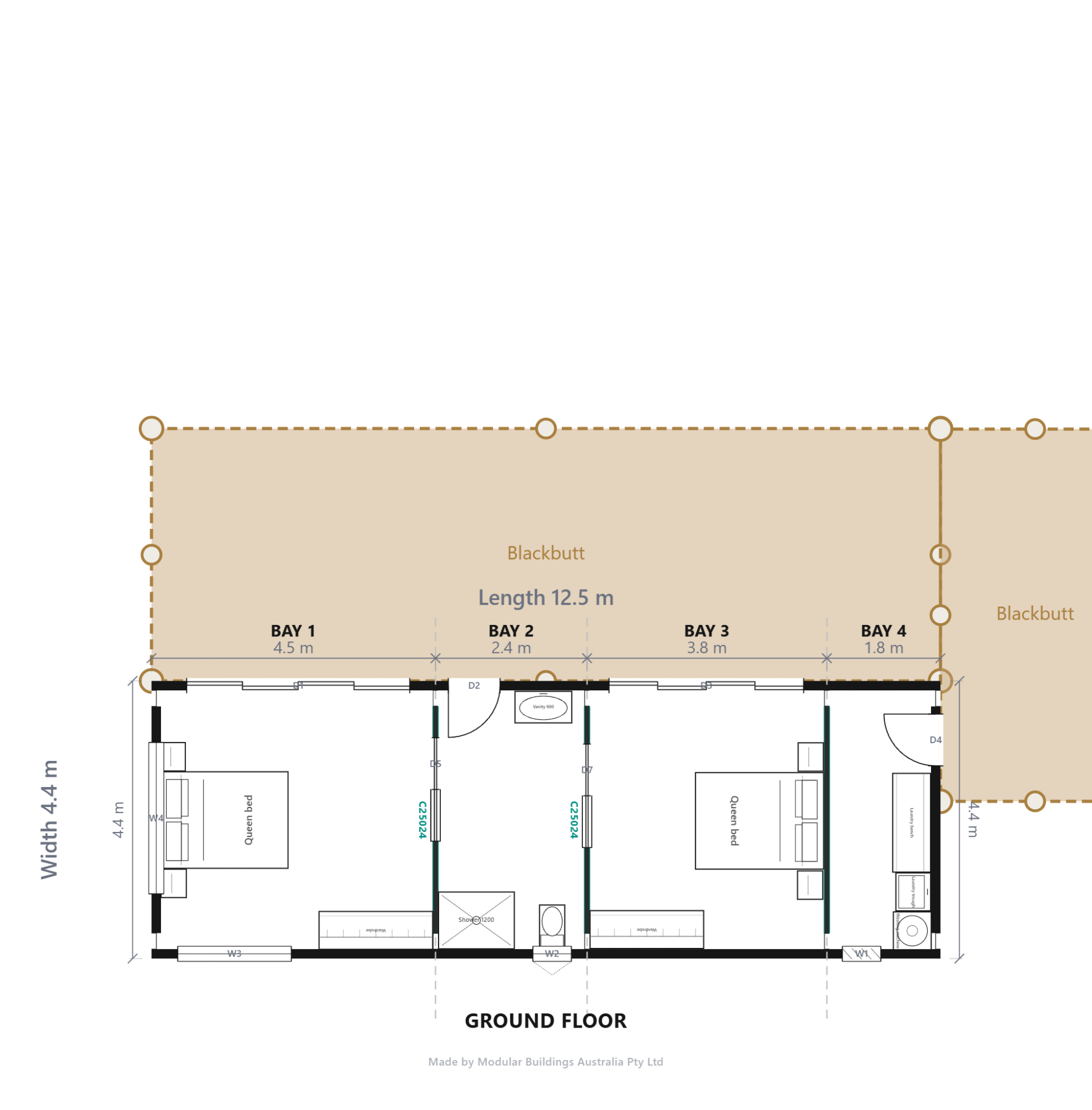 Dual living ground floor concept plan