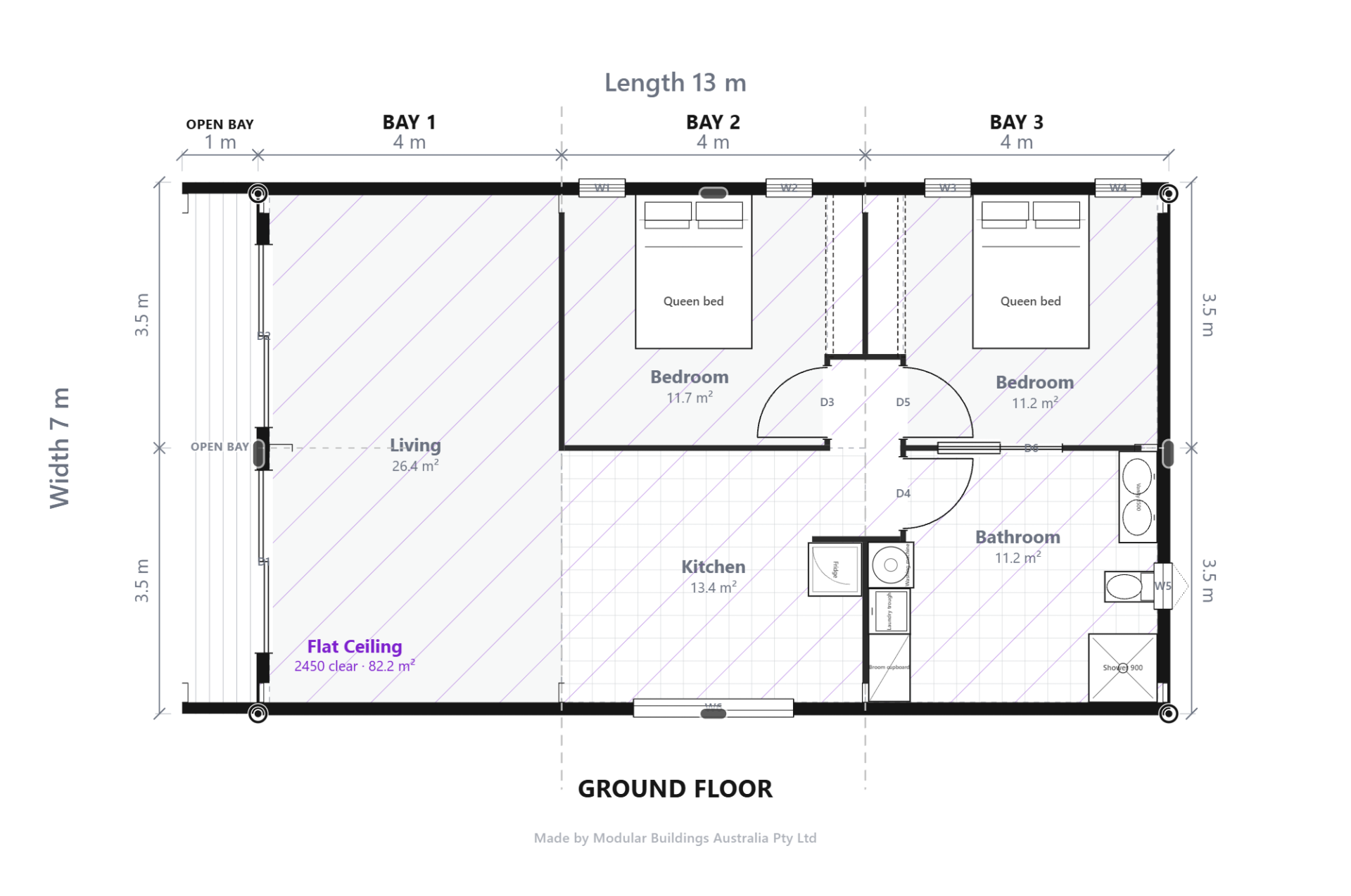 Shed Home #01 concept floor plan