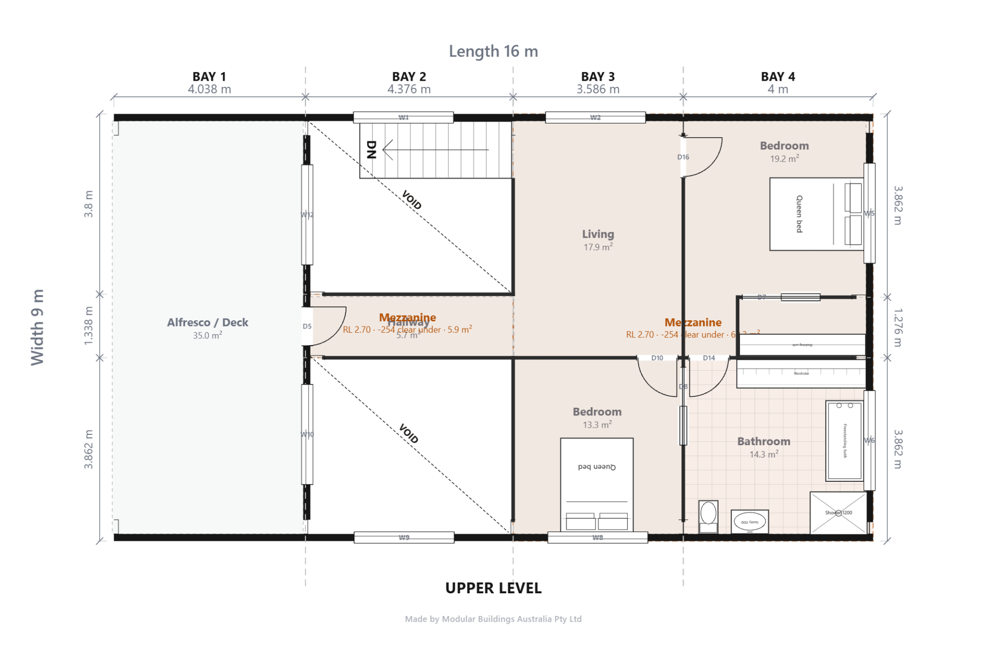 Shed Home #03 upper level concept plan