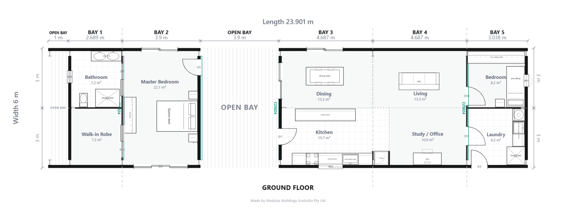 Shed Home #04 ground floor concept plan