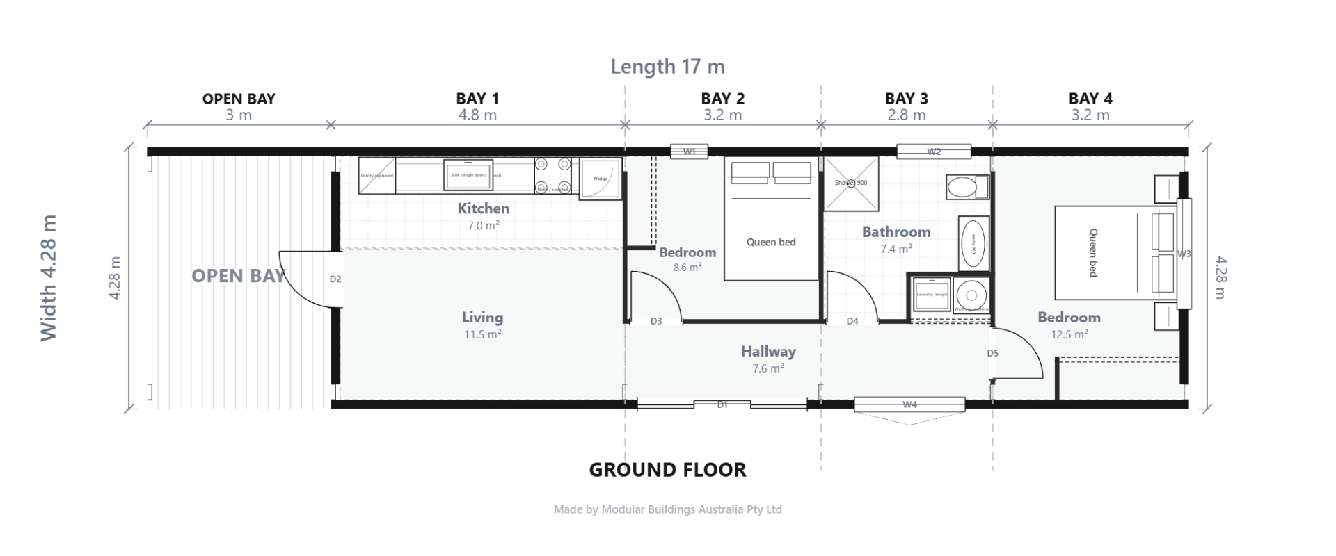 Shed Home #05 ground floor concept plan