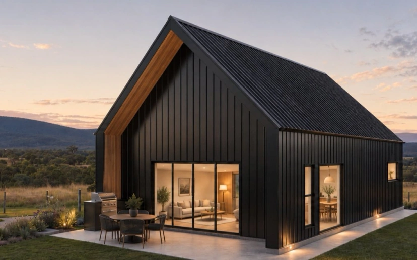 Shed Home #06 — engineered barn home concept render