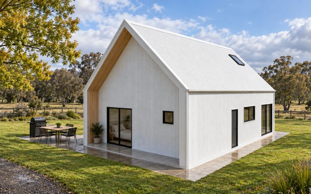 Shed Home #07 — engineered barn home concept render