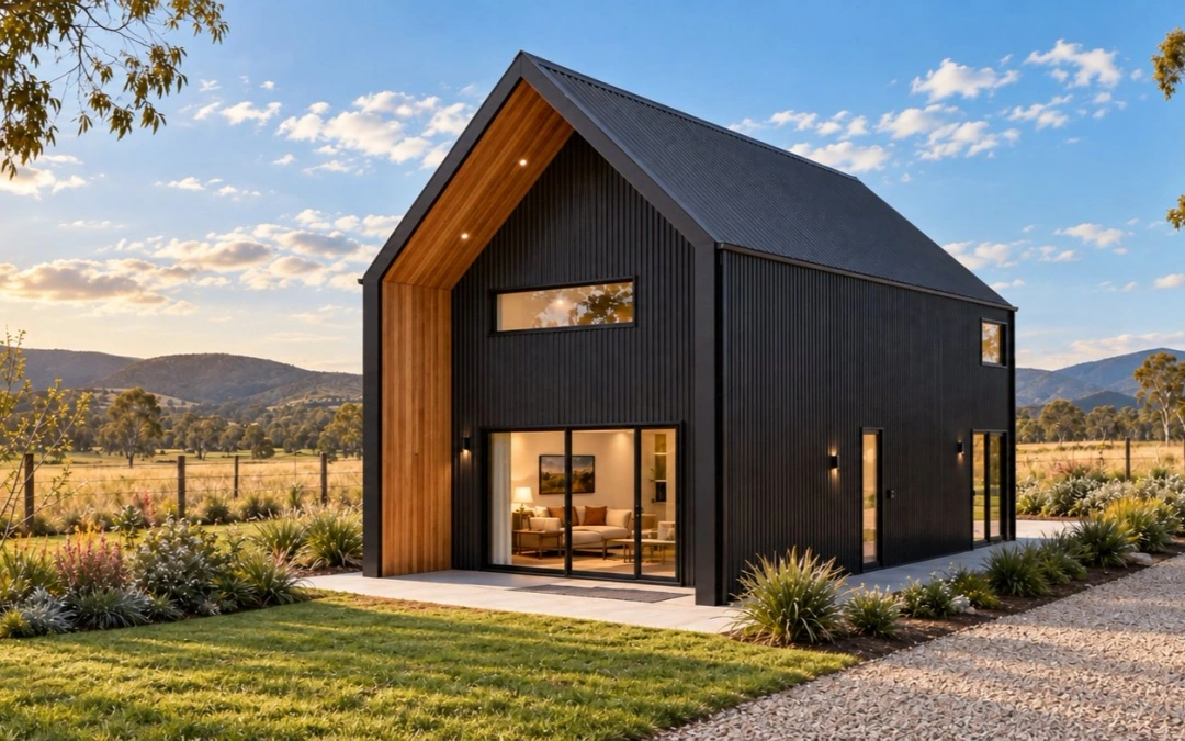 Shed Home #08 — engineered barn home concept render