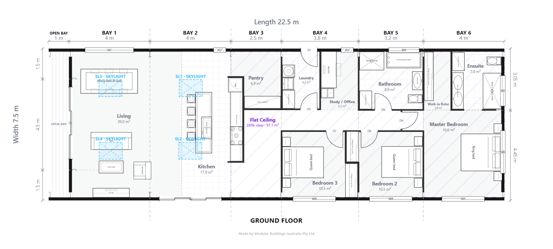 Shed Home #09 ground floor concept plan
