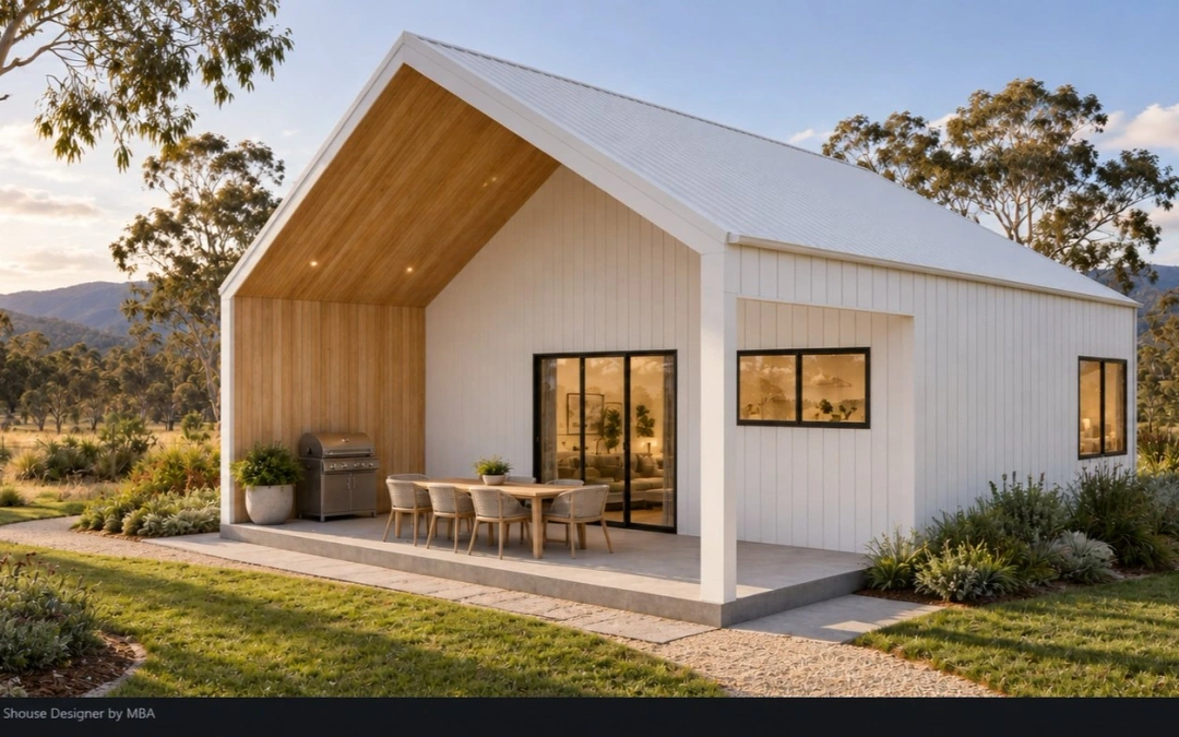 Shed Home #13 — engineered barn home concept render