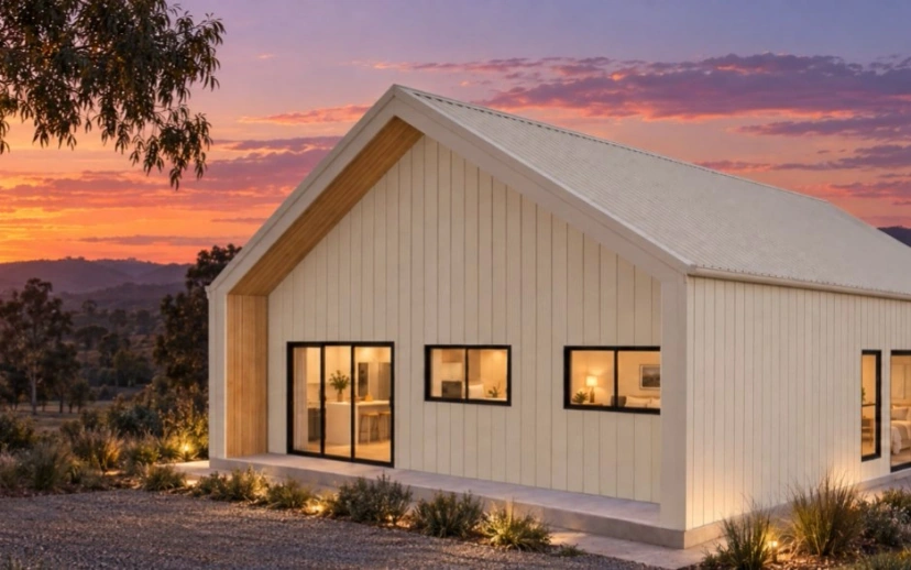 Shed Home #15 — engineered barn home concept render