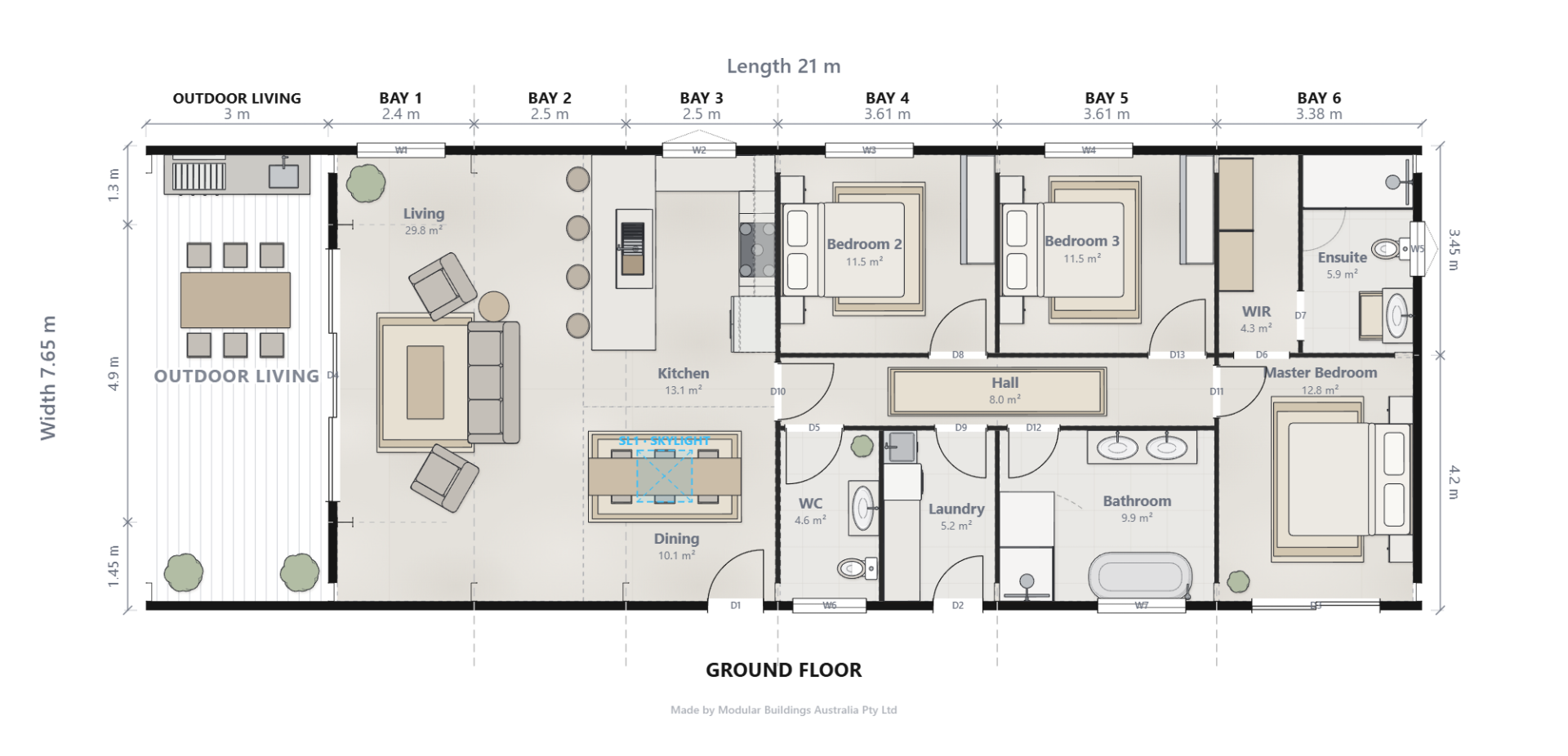 Shed Home #21 ground floor concept plan