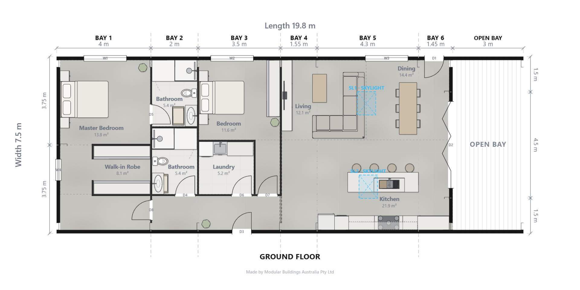 Shed Home #25 ground floor concept plan