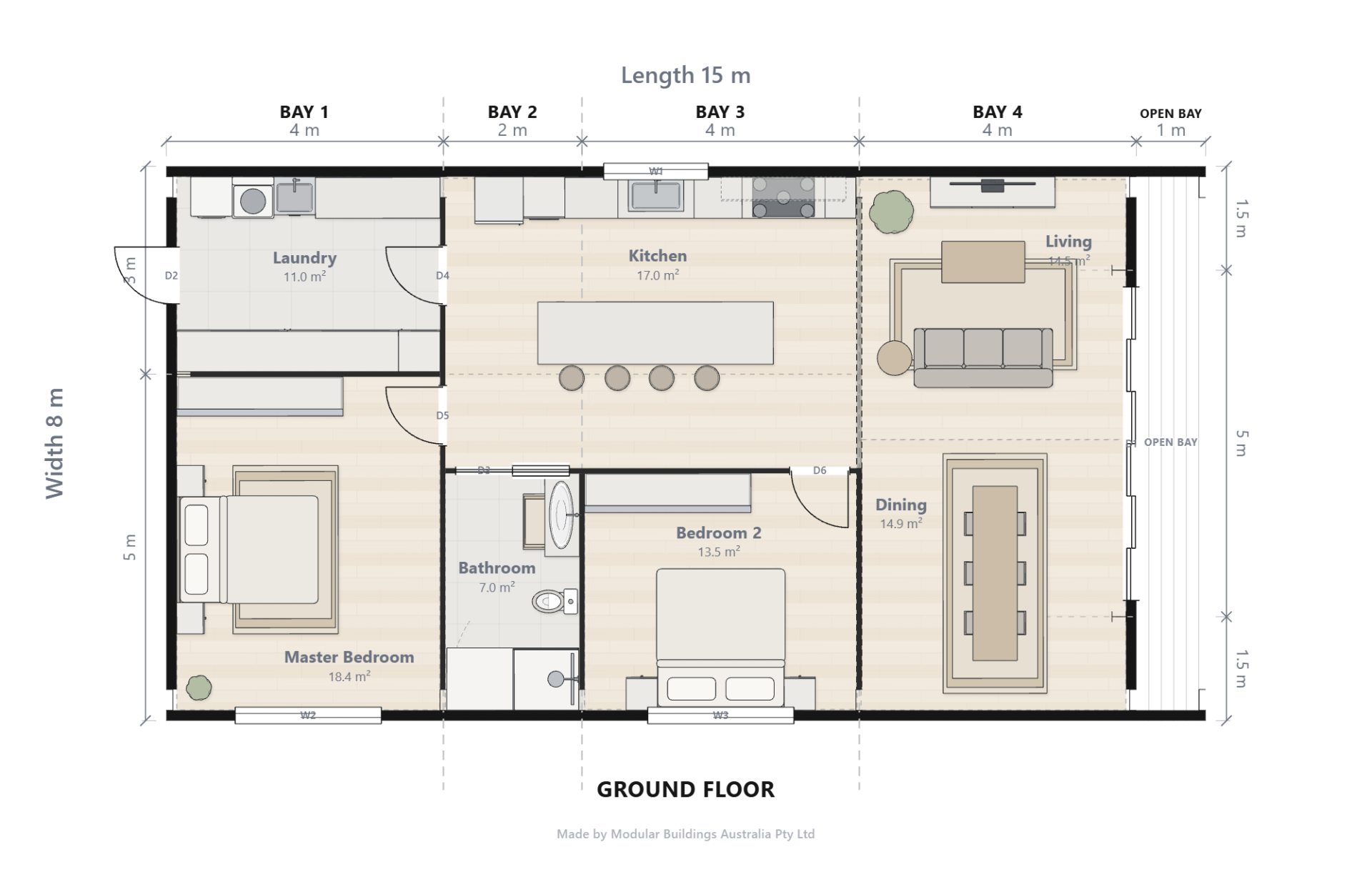 Shed Home #26 ground floor concept plan