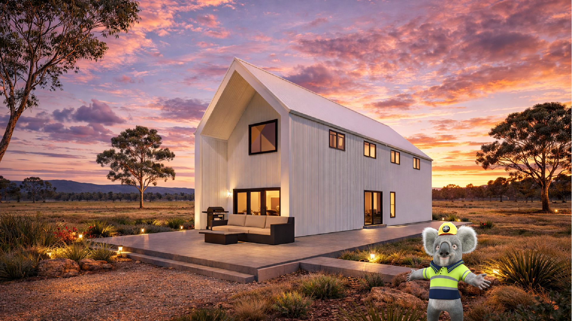 Shed Home #07 affordable Australian shed home kit with gable roof by Modular Buildings Australia